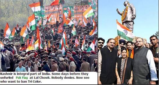 Tri Colour vs Pak Flag