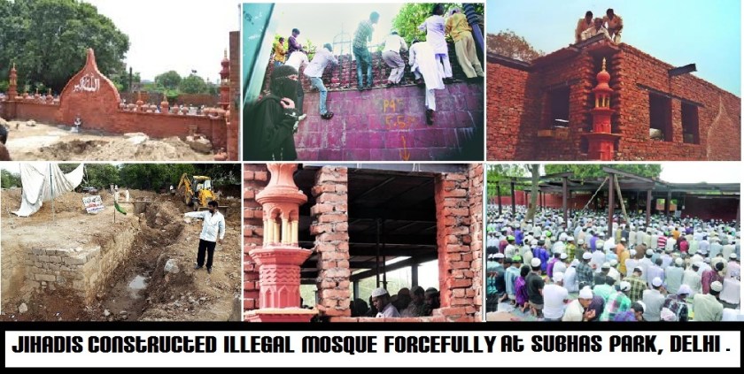 Subhas Park Illegal Mosque