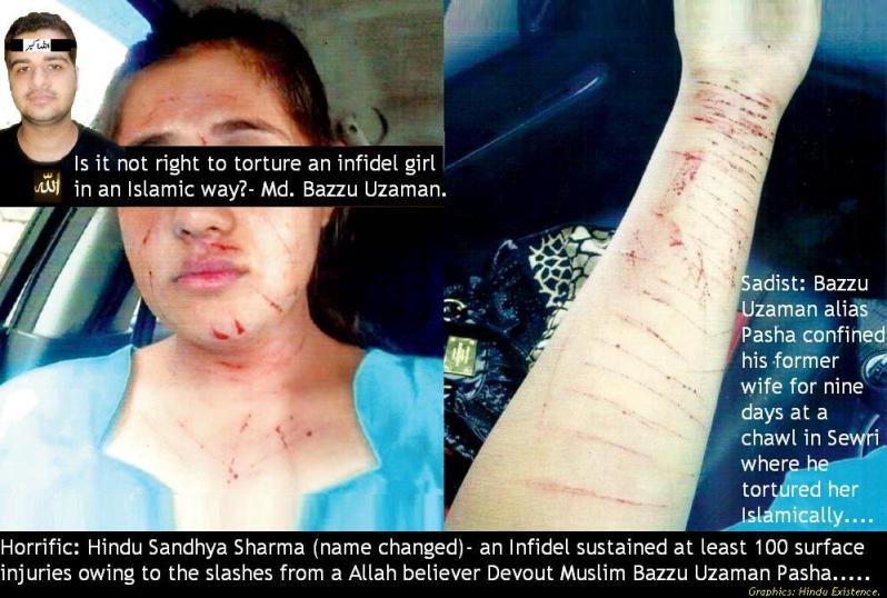 So Islamic to torture a Hindu Infidel Women