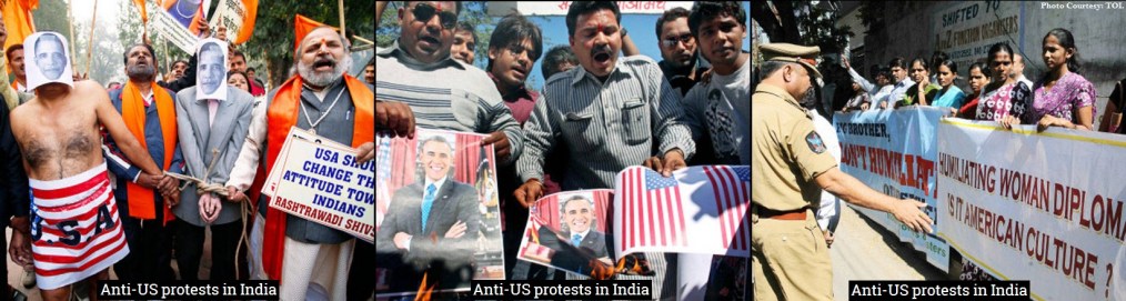 Anti US Protests in India.