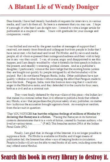 Lie of Wendy Doniger