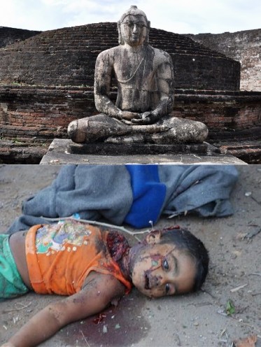 Sri Lankan genocide against Tamil-Hindus. Barbaric. 