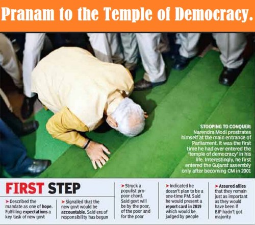 Pranam to the Temple of Democracy