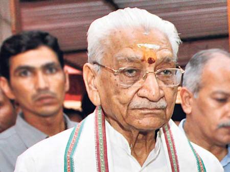 Ashok Singhal has been the supremo of Vishwa Hindu Parishad and one of the longest serving senior Rashtriya Swayamsevak Sangh (RSS) leaders. (HT photo)
