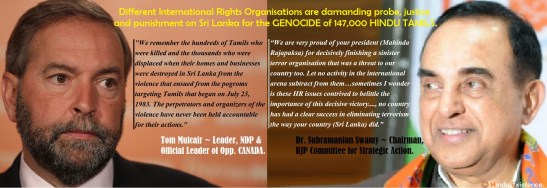 Tamil Issue. Canada Vs India