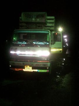 Single truck loaded with 58 cattle, NH 6, Kolaghat