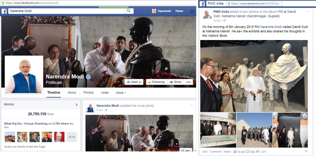 gandy worship by modi - a wrong message to hindutvawadis in india.