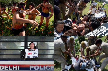 Tibet Protest Delhi