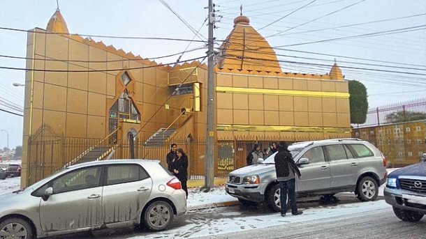 One of the many public art installations in Punta Arenas, one of the southernmost cities in the world. (Photos: Saaz Aggarwal)
