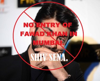 No Entry of Paki Fawad in Mumbai