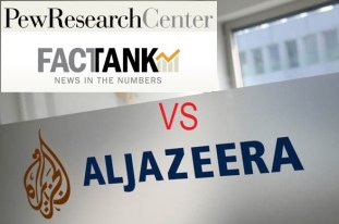 Pew vs aljazeera