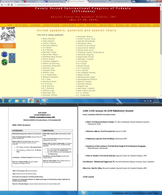 While Baba Ramdev's name is seen at top of Guest Lecturers, his name is not included in Valedictory Session. WHY?