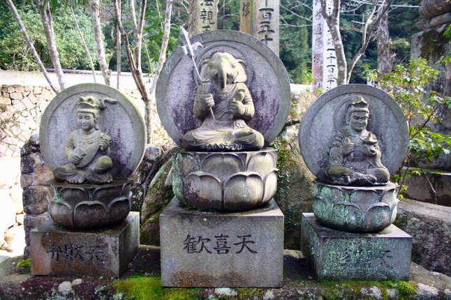 Ganesh, Lakshmi and Saraswati in Japan.