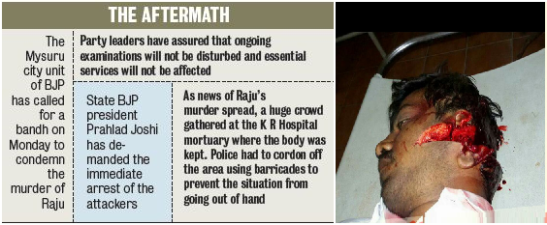 the aftermath- k raju murder