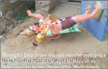 HE pic- Hanuman Temple destroyed by Muslim OC of Mayureshwar PS.
