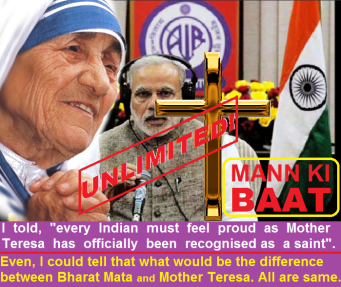 Modi Mann ki Baat on Teresa.