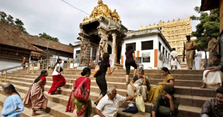 Sree Padmanabhaswamy Temple in Thiruvananthapuram... Read more at: http://english.manoramaonline.com/news/kerala/kerala-hc-rejects-churidar-padmanabhaswamy-temple-dress-code.html