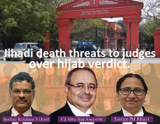 Jihadi death threats over hijab verdict