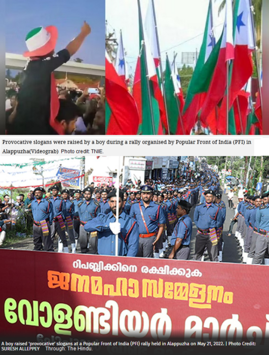 Kill the Hindus Slogan in PFI Rally