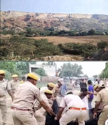 Shifting Illegal Mining after Hindu Sadhu sets himself on fire