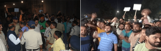 mahakal protest by bajrangdal against ranvir-alia