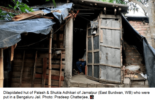 Adhikari huts in Jamalpur