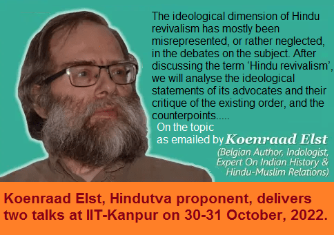 Koenraad Elst in IIT Kanpur