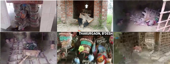 Islamic vandalism in Thakurgaon