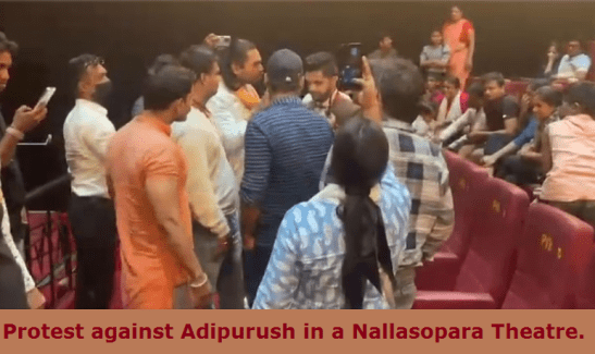 Protest against Adipurush