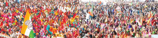 Cong vs BJP in Rajasthan