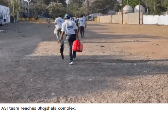 ASI team in Bhojshala complex