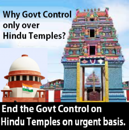 End Govt Control over Hindu Temples