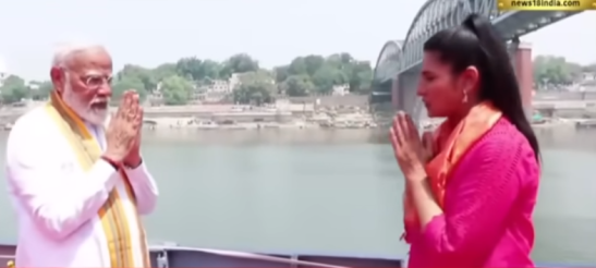 PM Modi in Varanasi Ganga