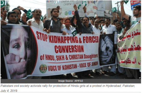 Protest against Forced Conversion in Pakistan