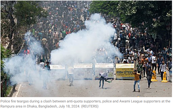 Dhaka Protest Pic. Reuters