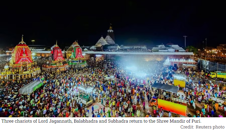 Return Rath Yatra Puri 2024