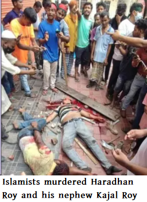 Islamists murder Haradhan Roy and his nephew