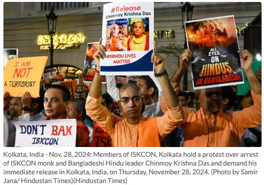 ISKCON Kolkata Protest