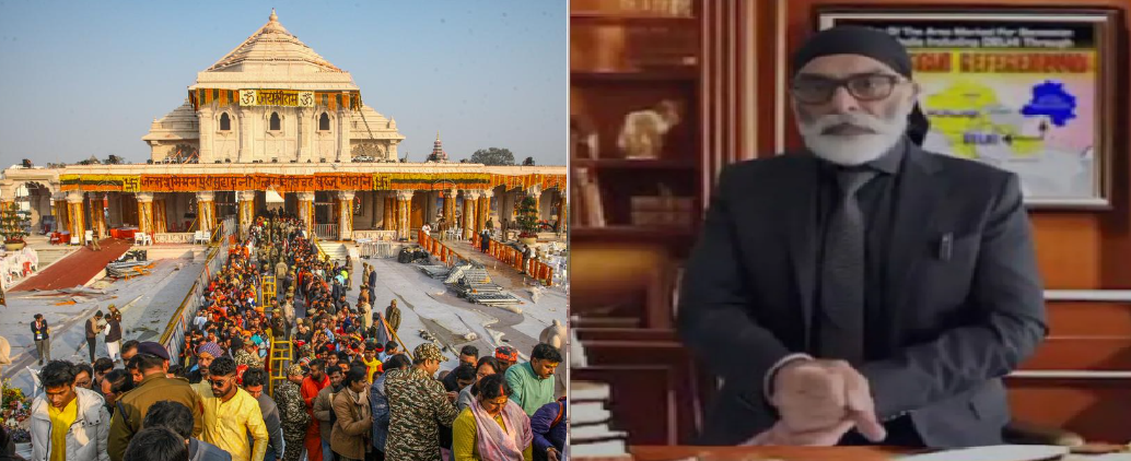 Pannun Gives Threat to Blow Ayodhya Sri Ram Temple